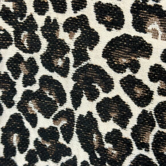 Chico's Open Front Blazer Leopard Print Women's Sz 3 / 16 Jacquard Jacket - Picture 7 of 11